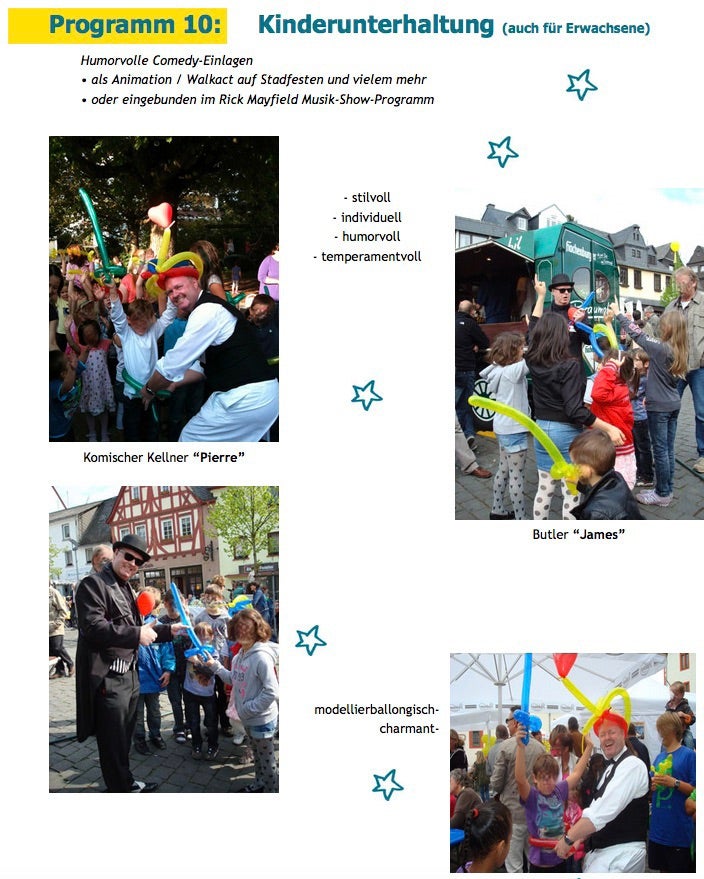 Luftballonkünstler & Ballonmodellierer buchen: Ballonshow für Kinder & Erwachsene – Messe, Stadtfest, Geburtstag, Hochzeit – 2