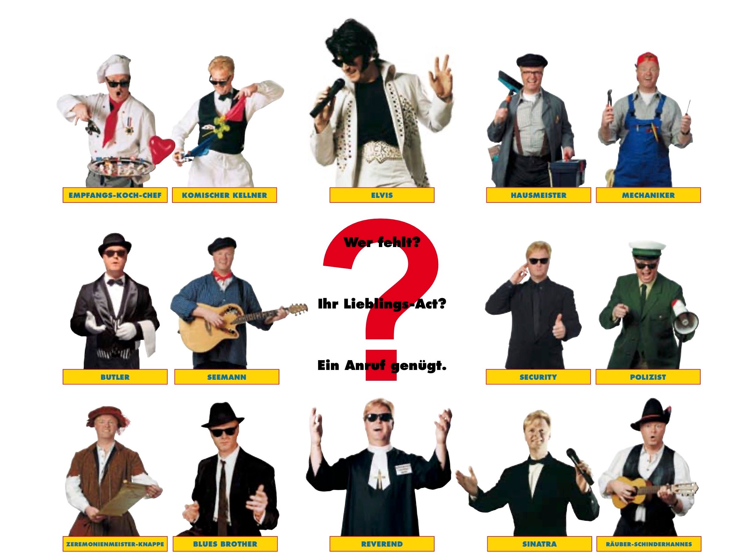 Walk-Act & Animation buchen: First-Class-Entertainment für Gala, Messe, Promotion, Stadtfest, Geburtstag & Hochzeit