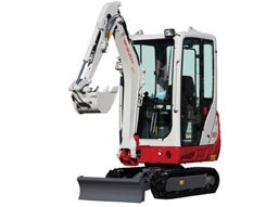 Kompakt Bagger 1,6 to, mit Kabine, Tieflöffel 450 mm, Grabtiefe: 2,375 mm mieten mieten