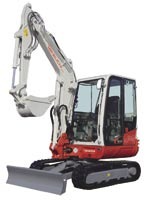 Kompakt Bagger 3,5 to, mit Kabine, Tieflöffel 600 mm, Grabtiefe: 3,105 mm mieten mieten