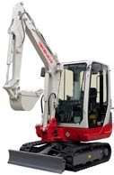 Kompakt Bagger 2,8 to, mit Kabine, Tieflöffel 600 mm, Grabtiefe: 2,890 mm mieten mieten