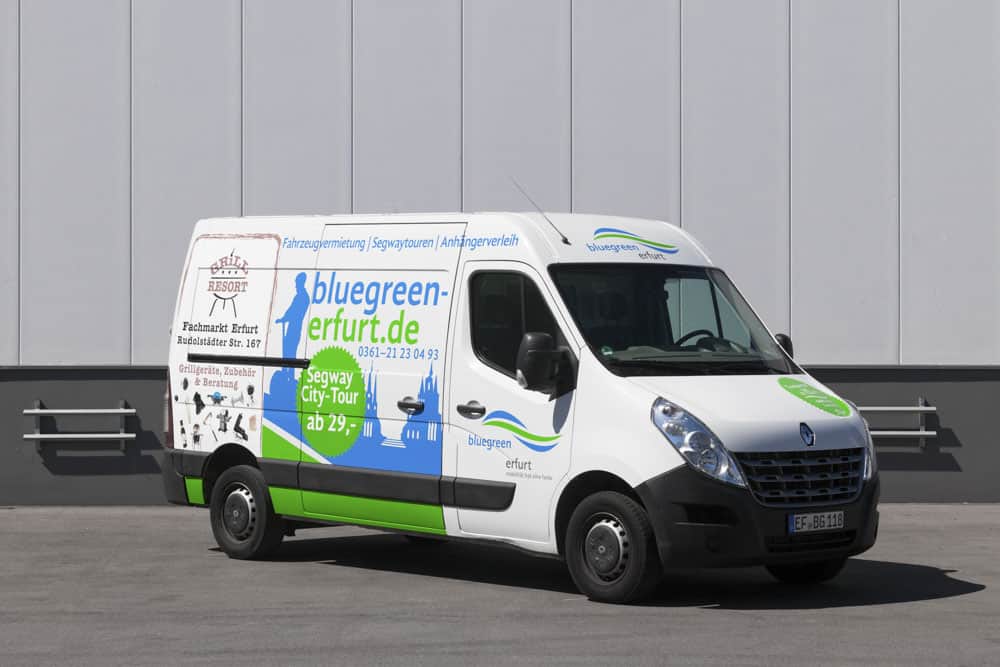 Transporter Mittel z.B. Opel Movano, VW Crafter mieten bei bluegreen erfurt