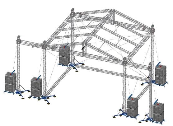Milos Sidewings für Bühnendach MR2 mieten bei LTT Eventtechnik