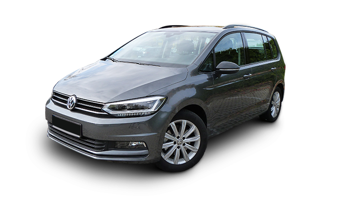 VW Touran Handbedienung Lenkhilfe ab 185,00 €/Tag mieten bei Leihtaxi BTW & Ersatzwagen