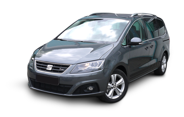 Seat Alhambra mit Fußgas links ab 195,00 €/Tag mieten bei Leihtaxi BTW & Ersatzwagen