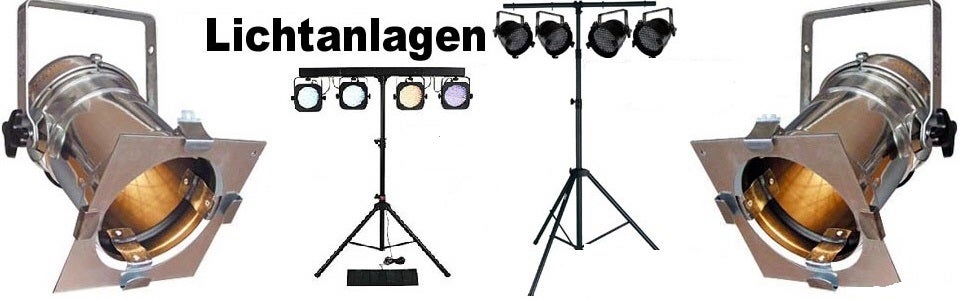 Komplette Lichtanlage mieten – 4er-Bar PAR 56 inkl. Stativ & Controller