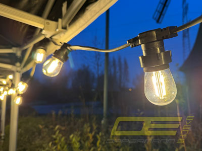 Outdoor Lichterketten mieten bei Oppermann Events