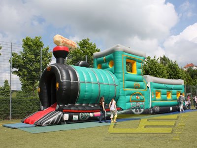 Hüpfburg Western Dampf-Lokomotive mieten bei Oppermann Events