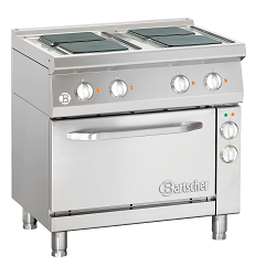 Profi-Herd 4 Platten mit Backofen mieten bei Horn Verleihservice