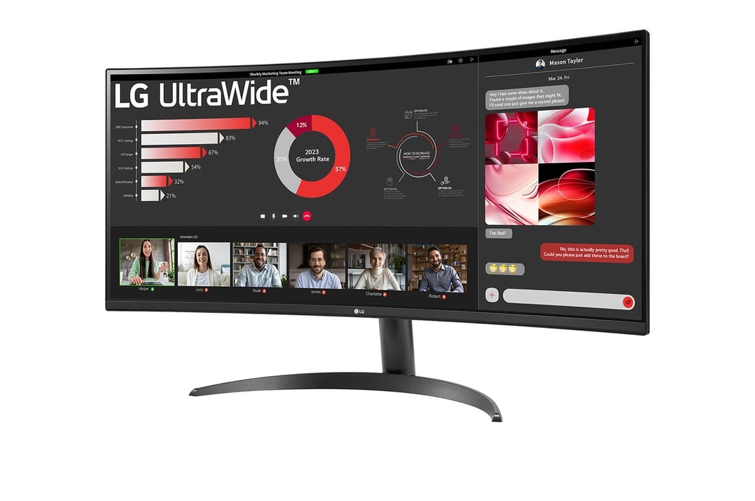 LG UltraWide Curved Monitor 34“ mieten bei The IT Net