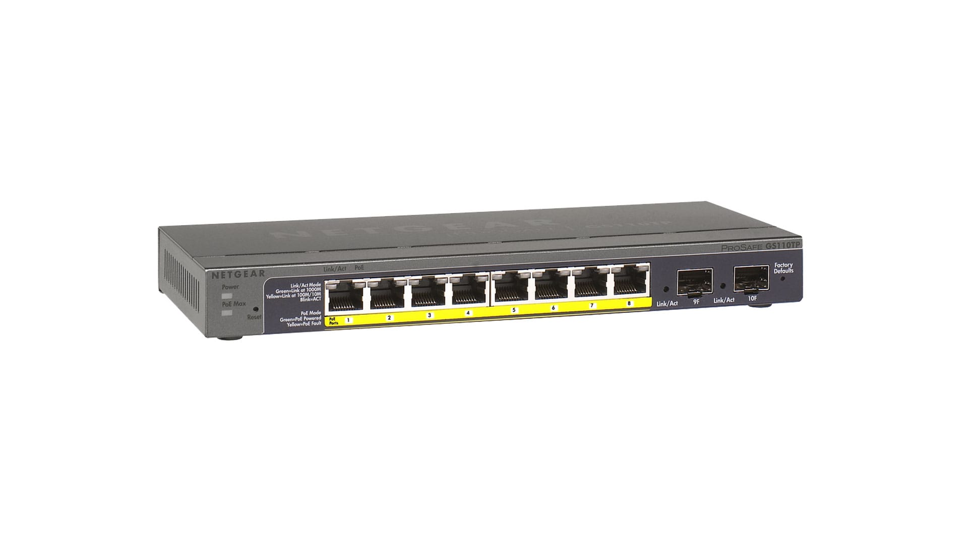 Netgear ProSafe GS110TP (8 Port Gigabit PoE) mieten bei The IT Net