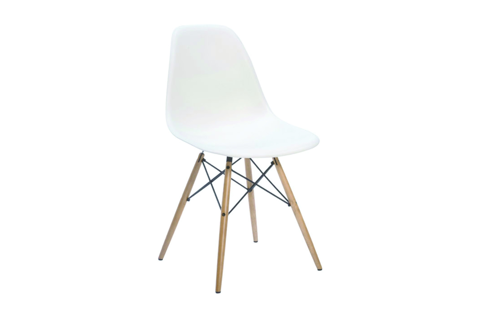 PLASTIC SIDECHAIR WOOD - Weiß mieten bei JMT Deutschland