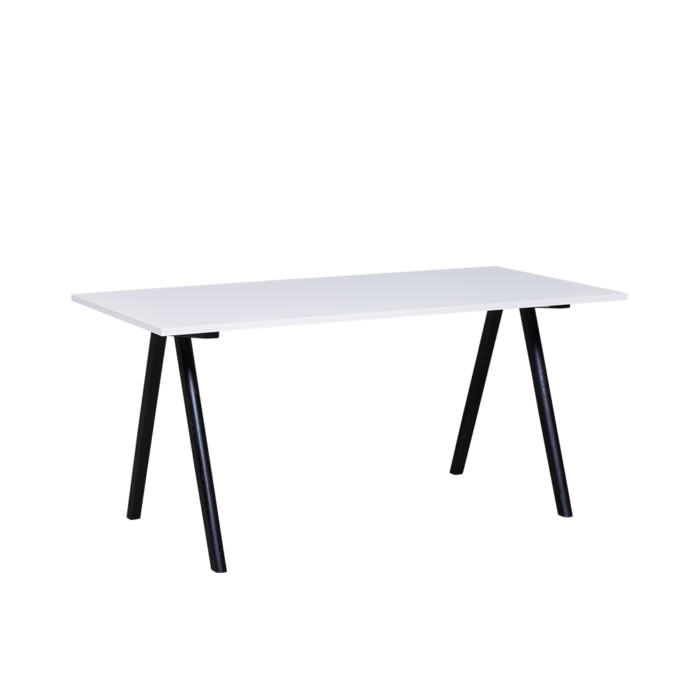 Clinton Table 160x80 schwarz/weiß mieten bei JMT Deutschland