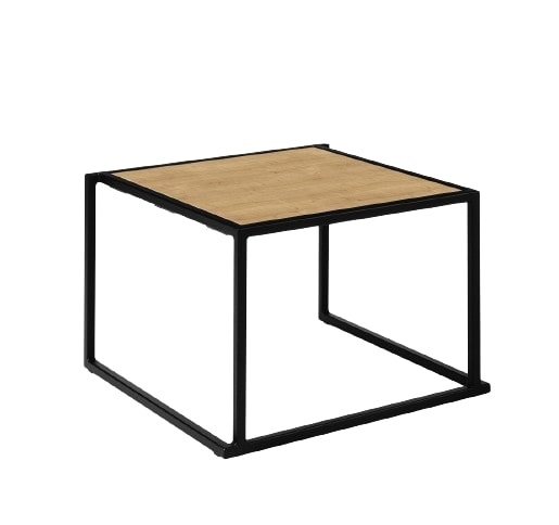 Quadrum 60x60x40 schwarz/Eiche - Eiche mieten bei JMT Deutschland