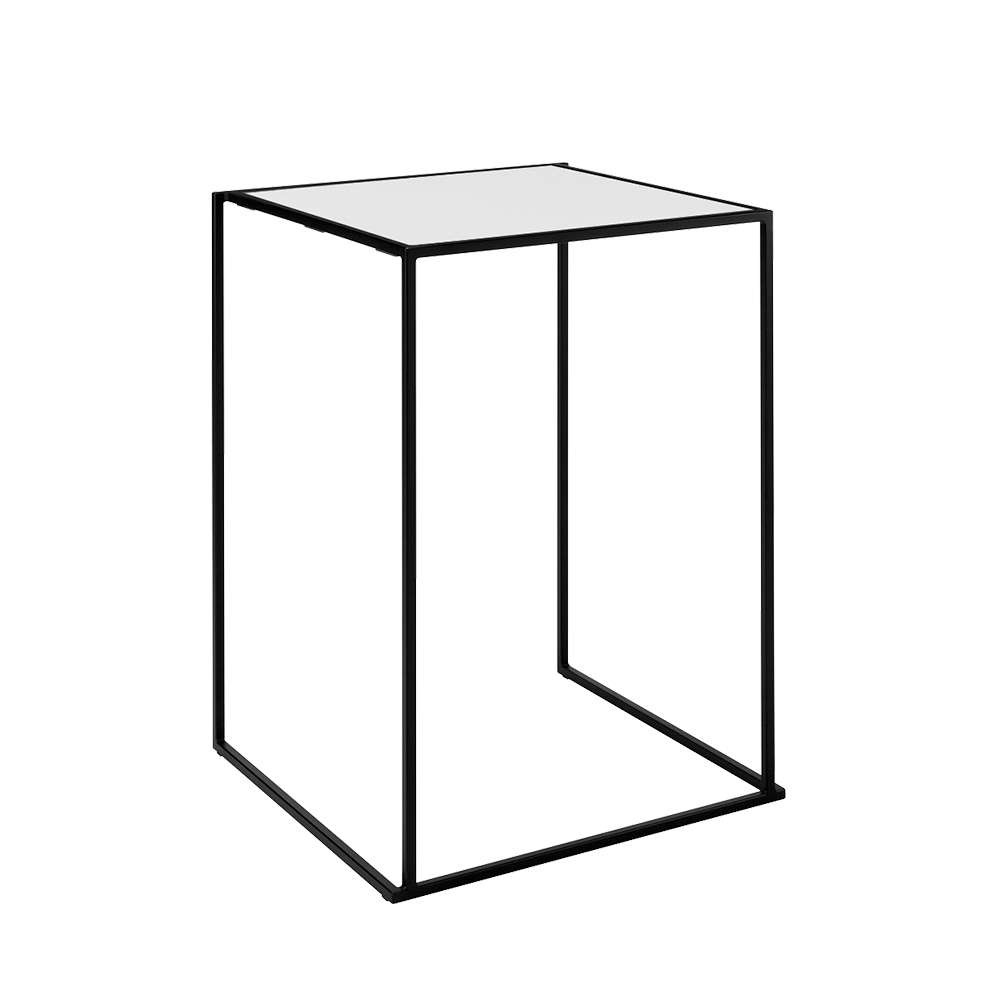 Quadrum 80x80x108 schwarz/weiß - Weiß mieten bei JMT Deutschland