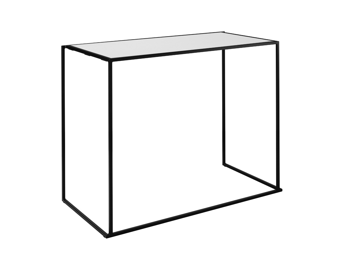 Quadrum 140x70x108 schwarz/weiß - Weiß mieten bei JMT Deutschland