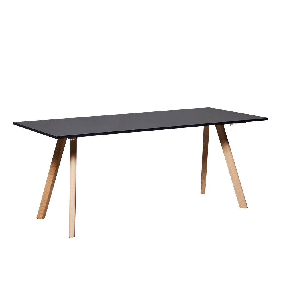 Clinton Table 200x90 Eiche/schwarz mieten bei JMT Deutschland