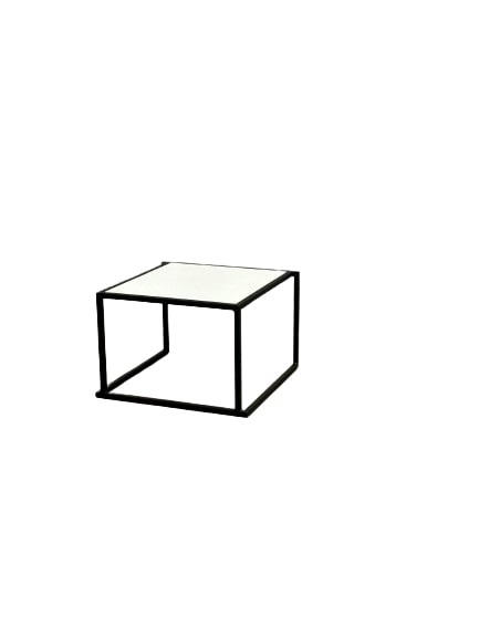 Quadrum 60x60x40 schwarz/weiß - Weiß mieten bei JMT Deutschland