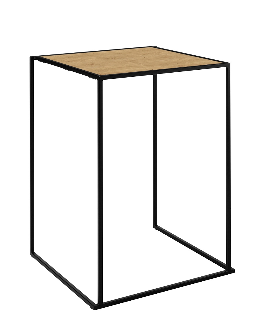 Quadrum 80x80x108 schwarz/Eiche - Eiche mieten bei JMT Deutschland
