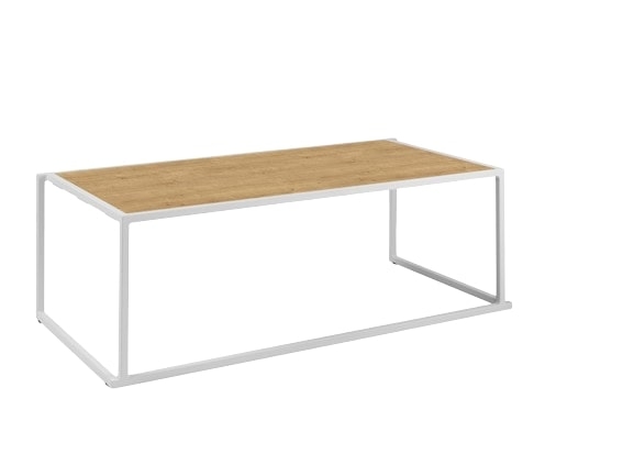 Quadrum 120x60x40 weiß/Eiche - Eiche mieten bei JMT Deutschland