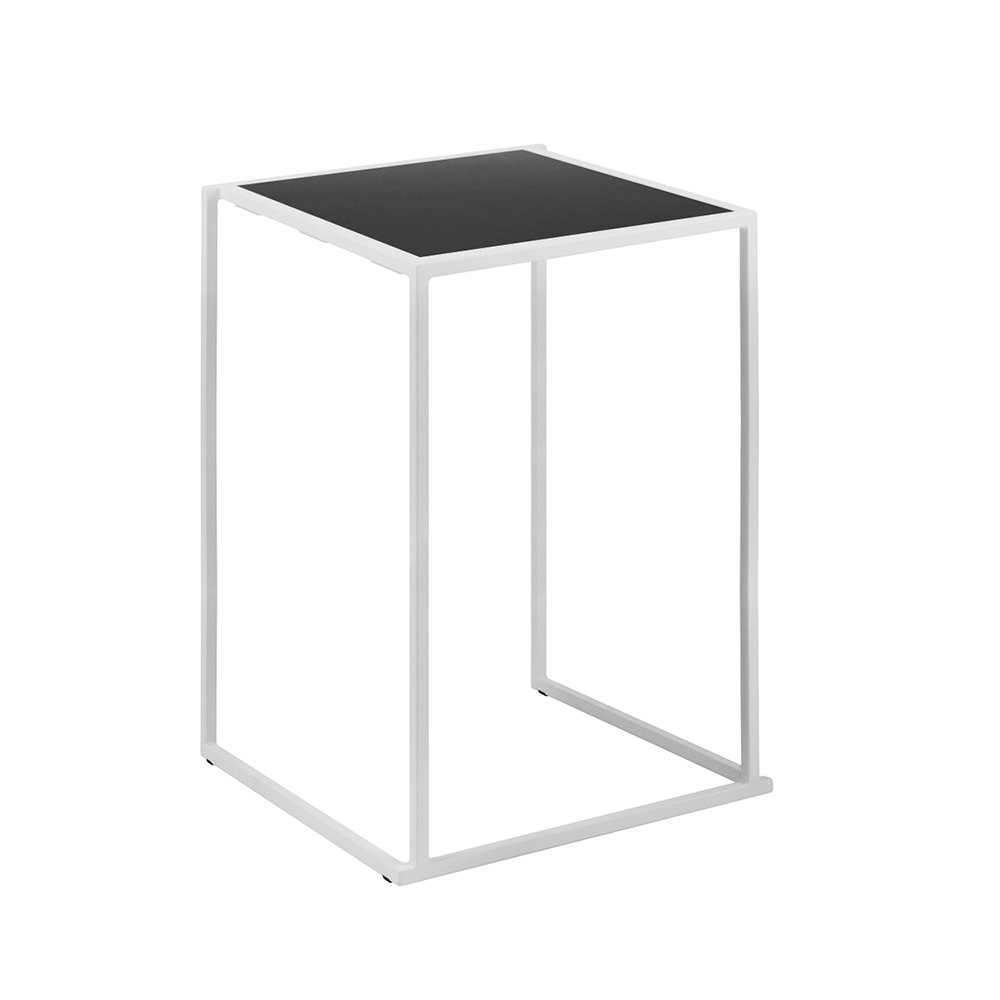 Quadrum 80x80x108 weiß/schwarz - Schwarz mieten bei JMT Deutschland