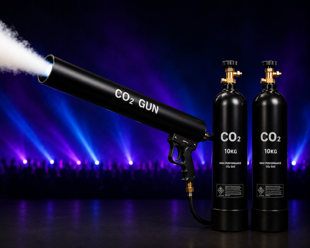 CO2-Gun Komplettset mieten bei LSD Ton- & Lichtverleih