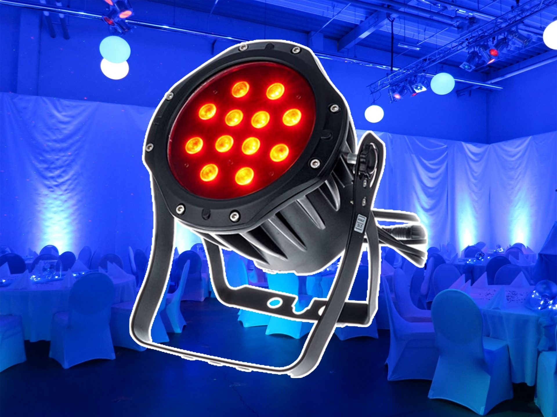 LED In- & Outdoor Floorspot ARC 12*4W mieten bei LSD Ton- & Lichtverleih