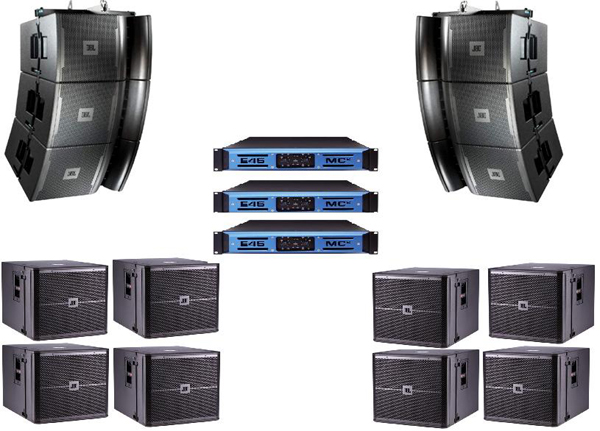 PA Anlage JBL VRX System 2.5 mieten bei LSD Ton- & Lichtverleih