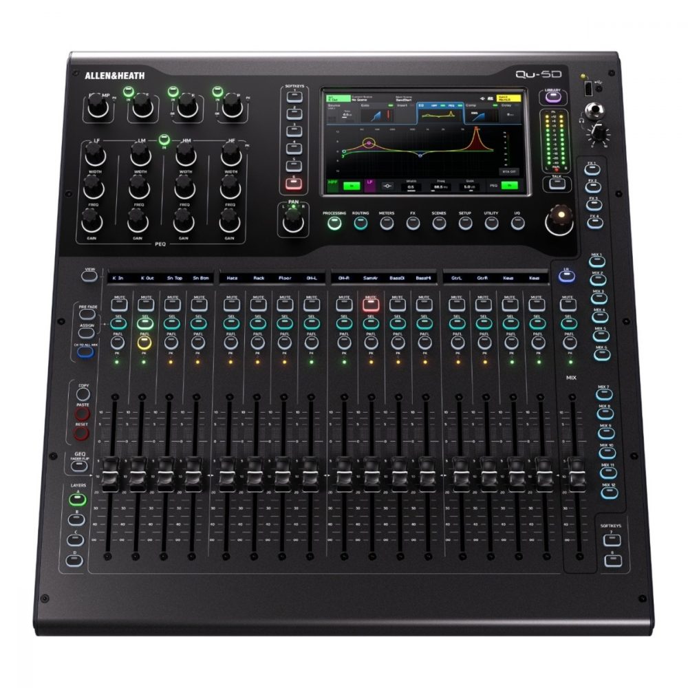 Digitales Mischpult Allen Heath QU5 mieten bei LSD Ton- & Lichtverleih