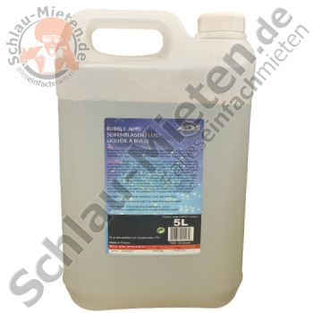 Bubble Juice 5l Fluid für Seifenblasenmaschine mieten bei Schlau-Mieten.de