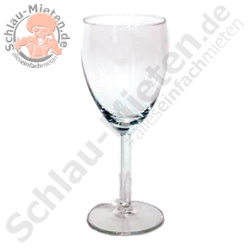 Wein- & Wasserglas Weißwein 0,25l mieten bei Schlau-Mieten.de