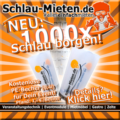 Plastik-Mehrzweckbecher 0,3l Schlau-Mieten.de mieten bei Schlau-Mieten.de
