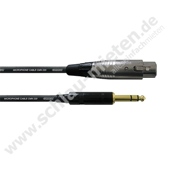 XLR-Klinke-Patch XLRfemale-6,5"Klinke mieten bei Schlau-Mieten.de