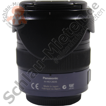 Objektiv Panasonic H-HS12035 Lumix G mieten bei Schlau-Mieten.de