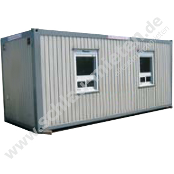 Kassencontainer 20ft 2 Fenstern mieten bei Schlau-Mieten.de