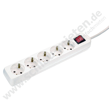 Schuko 5er-Verteilerdose 0,5m S mieten bei Schlau-Mieten.de
