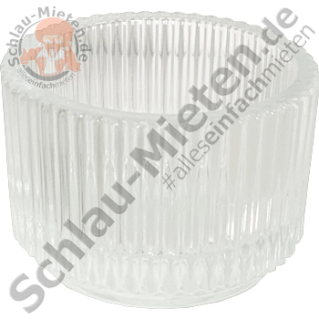 Teelichthalter Glas mieten bei Schlau-Mieten.de