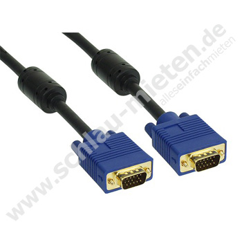 VGA-Datenkabel (Monitorkabel) 10m mieten bei Schlau-Mieten.de