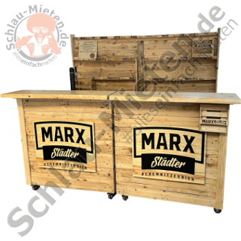 Holzbar in Paletten-Optik MARX Städter mieten bei Schlau-Mieten.de