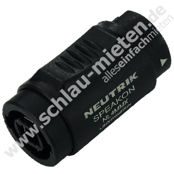 Speakon Kupplung Neutrik NL-4MMX mieten bei Schlau-Mieten.de
