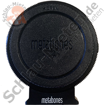 Objektivadapter Metabones Speed Booster Nikon N/F an MFT mieten bei Schlau-Mieten.de