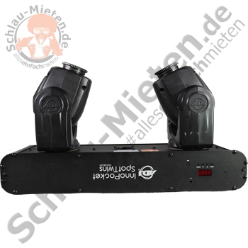 ADJ Inno Pocket Spot Twins Mini LED-Movingheads mieten bei Schlau-Mieten.de