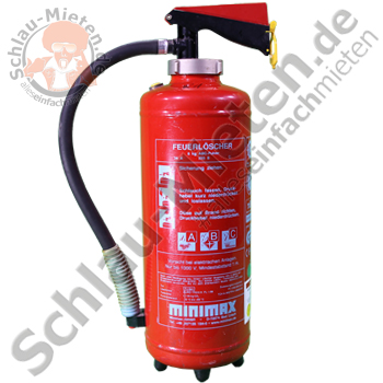 Feuerlöscher Pulver 6kg mieten bei Schlau-Mieten.de