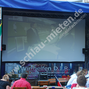Leinwand Spanntuch 3m x 5,4m mieten bei Schlau-Mieten.de