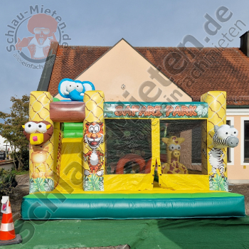 Hüpfburg 25m² Safari Park mieten bei Schlau-Mieten.de