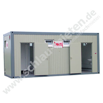 Toilettencontainer 20ft Toi600DH mieten bei Schlau-Mieten.de