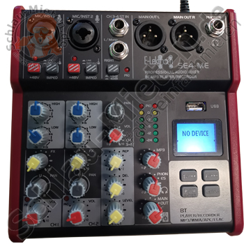 E-Lektron 2CH Mic und MP3/BT Player Mixer mieten bei Schlau-Mieten.de