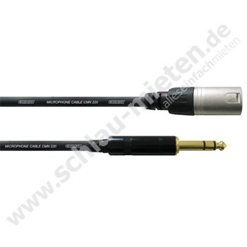 XLR-Mini-Klinke-Patch XLRfemale-Miniklinke 3m mieten bei Schlau-Mieten.de