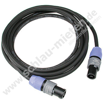 Speakon Kabel mit Neutrik-Stecker 20m mieten bei Schlau-Mieten.de