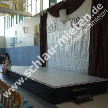 Bühnenpodest 2m x 2m 0,4-0,6m Outdoor mieten bei Schlau-Mieten.de